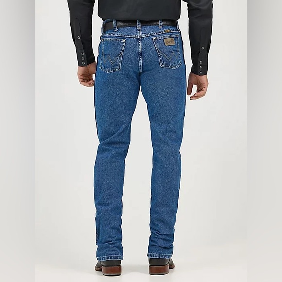 Wrangler “ George Strait“ Cowboy Cut Collection Blue Jeans - Picture 5 of 13